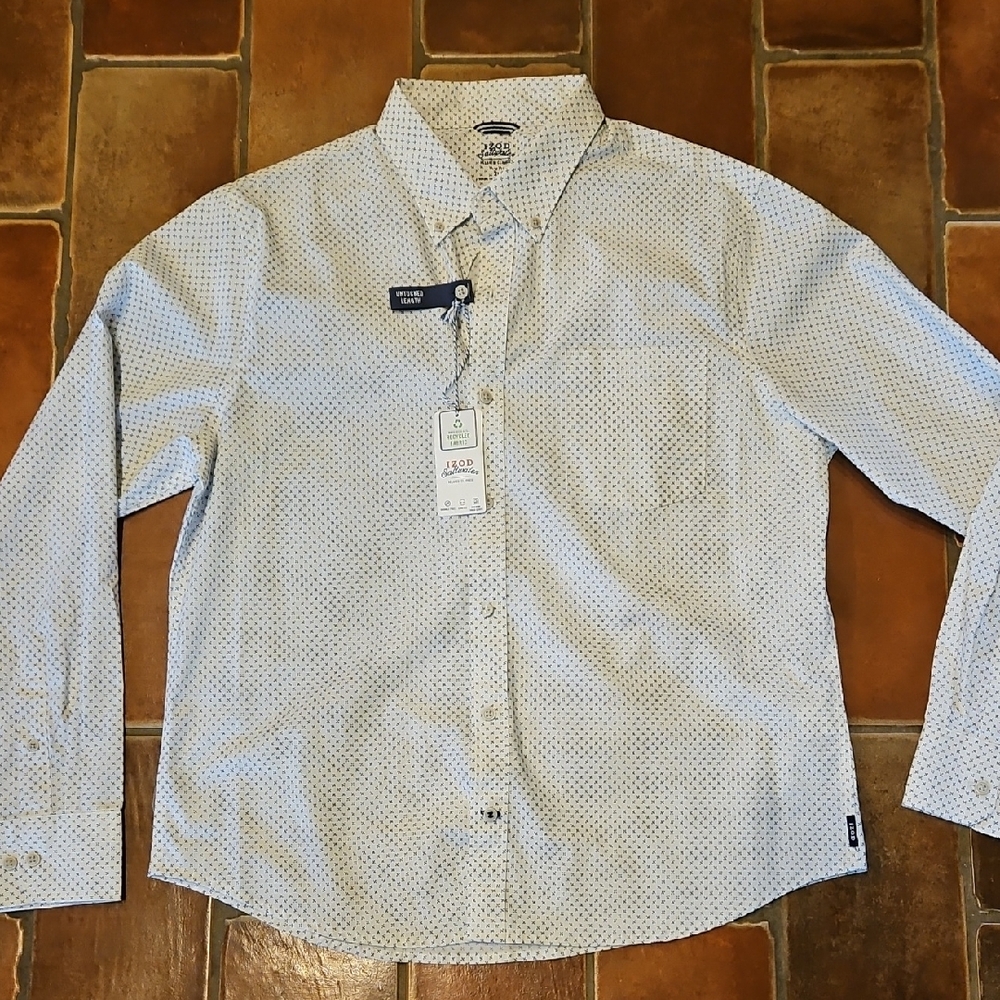 White IZOD Casual Button Down Shirt